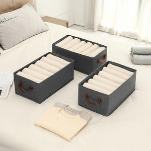 Organizador de Ropa, Caja de Almacenamiento Plegable para Cajones, Rectangular, Gris, con Marco de Acero Catiónico, Multifuncional para Armario - Product Image 3