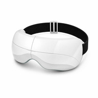 Masseur oculaire pliable avec chaleur et compression d'air pour les voyages d'affaires, l'avion, le bureau, la détente, appareil de soin des yeux sans fil, cadeau