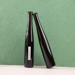 Mince Vide Saké Vin Claret Boisson Bouteille De Stockage 400ml Ambre Foncé Cocktail <span class=keywords><strong>Cidre</strong></span> Hydromel Whisky Liqueur Bouteille En Verre Bouchon De Liège - Product Image 6