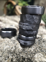 Tizti Tantalum perhiasan cincin pernikahan Tantalum cincin zirkonium hitam dipoles desain daun pohon kualitas tinggi untuk pria
