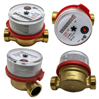 Compteur d'eau semi-liquide multijet en cuivre massif, avec registre scellé anti-effraction et plomb de sécurité, pour appartement et usine, personnalisable