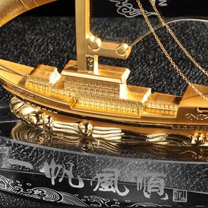 Modelo de cristal personalizado nuevo diseño velero de cristal/modelo de barco para boda y regalo de negocios - Product Image 6