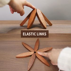 تريفيتس خشبية للأطباق الساخنة تريفيتس للأواني الساخنة والمقالي والواقيات شجرة - Product Image 2