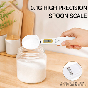 Cucchiaio <span class=keywords><strong>Bilancia</strong></span> Digitale Elettronico Changxie di Alta Qualità 500g 0,1g, Nuovo Misurino in Plastica di Tendenza, <span class=keywords><strong>Bilancia</strong></span> <span class=keywords><strong>da</strong></span> <span class=keywords><strong>Cucina</strong></span> - Product Image 6