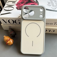 Coque de téléphone magnétique dissipant la chaleur pour iPhone 17 Pro Max, bicolore givrée en TPU+PC, compatible 17 Pro