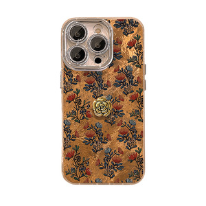 Funda de Teléfono de Piel de Oveja de Primera <span class=keywords><strong>Calidad</strong></span> con Diseño de Pintura al Óleo, con Cordón, Suave al Tacto, Antigolpes, Venta al Por Mayor de Fábrica - Product Image 1