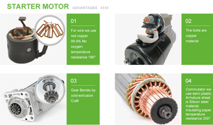 Motor de arranque automático para camiones de alta resistencia isuzu <span class=keywords><strong>GM</strong></span>, 12V, 3.0KW, 11T, 1280000490, 1811002340, 1280000491 - Product Image 5