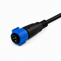Connecteur étanche IP68 extérieur M19 multi-contacts à verrouillage par poussée, fiable, anti-desserrage et résistant à la corrosion