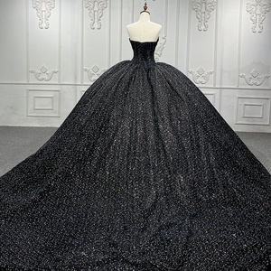 Vestidos de Noche Largos y Elegantes con Lentejuelas Brillantes Negras 2024, Jancember 9888-1 - Product Image 4