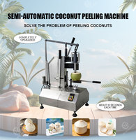 Machine à découper la noix de coco sèche, petite machine à éplucher la noix de coco multifonctionnelle avec corps compact, machine à découper et éplucher la noix de coco