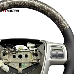 Volant en cuir et bois hydrographié personnalisé YTcarbon pour <span class=keywords><strong>Chrysler</strong></span> <span class=keywords><strong>200</strong></span> 300 200C 300C TC – Accessoires intérieurs automobiles - Product Image 3