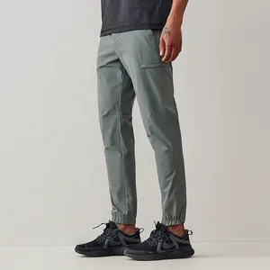 Wholesale Fashion Nylon/Polyurethane Twill Fabric Waterproof Four-way Stretch Mans Golf Pants With Custom