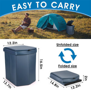 Inodoro Portátil Elevado para Adultos - Diseño Cómodo y Robusto, Cubo <span class=keywords><strong>de</strong></span> <span class=keywords><strong>Basura</strong></span> <span class=keywords><strong>de</strong></span> Poliéster, Características Multifuncionales, Bolsa - Product Image 2