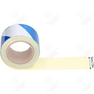 <span class=keywords><strong>Cinta</strong></span> adhesiva de <span class=keywords><strong>barricada</strong></span> reflectante de grado Ingeniero de alta visibilidad Abrasivo de agarre fuerte azul y blanco para tuberías de paredes de piso - Product Image 2