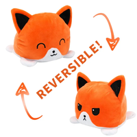 Vente en gros 15CM Réversible Chats Poupées Chatons Animal En Peluche Humeur Flip Poulpe Jouets pour Cadeaux