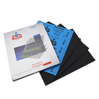 Papier de verre enduit imperméable de marque personnalisée de 1mm d'épaisseur Papier abrasif rectangulaire en carbure de silicium de qualité Rhynowet