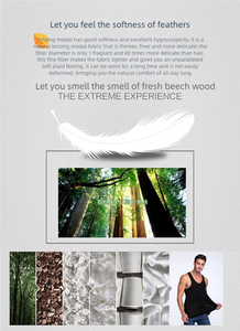 LA002 Lenzing مشروط تنفس الرجال لينة سترة اللياقة البدنية الرياضة عارضة المنزل تانك أعلى في المخزون مصنع الصينية انخفاض سعر حار بيع - Product Image 5