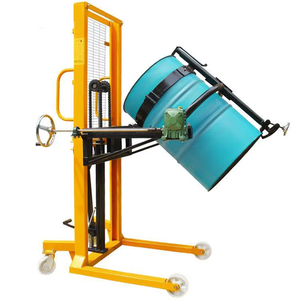 Chariot élévateur manuel hydraulique pour fûts, transpalette portable pour la manutention et le remplissage sécurisés des matériaux en entrepôt - Product Image 1