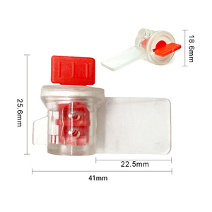 YSM--008 Scellé inviolable imprimé au laser de 16 mm en PC+ABS avec fil tendu en acier inoxydable pour scellés plombés de type couple, gaz et électricité - Product Image 4