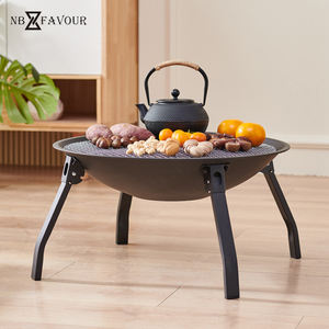 <span class=keywords><strong>Brasero</strong></span> pliant multifonctionnel de foyer extérieur portatif en acier NB-FAVOUR pour le pique-nique de feu de joie de plage de camping dans le jardin d'arrière-cour - Product Image 4