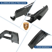 Pour BMW Série 5 G90 M5 2024-2025, kit aérodynamique de diffuseur arrière en carbone sec style MP, séparateur de pare-chocs