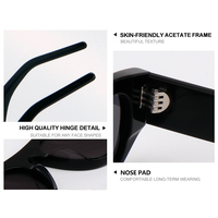 Lunettes de soleil 2025 forme chaude mode tendance hommes luxe Cateye acétate lunettes de soleil Logo personnalisé lunettes de soleil pour femmes