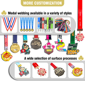 Medallas Grabadas con Láser con Logotipo Personalizado, Fabricante de Medallas Deportivas para Maratón, Judo, Ciclismo, Triatlón, Medallas de Premio <span class=keywords><strong>en</strong></span> Blanco - Product Image 3