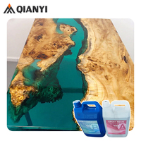 Résine époxy liquide 5 gallons pour tables basses et horloges en bois