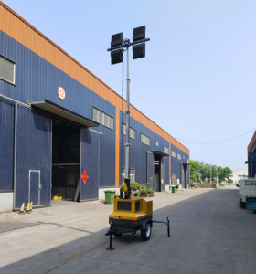 DIESEL LED <span class=keywords><strong>Light</strong></span> Tower-eco-thân thiện với ánh sáng di động trắng với hoạt động im lặng <100dB IP66 đánh giá cho vùng sâu vùng xa - Product Image 1