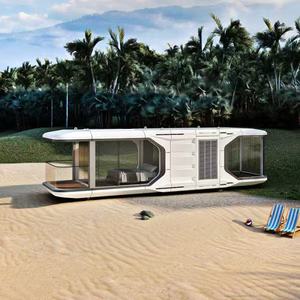 Maisons capsules préfabriquées en acier pour toute la maison - Design moderne, durables et écologiques, <span class=keywords><strong>camping</strong></span> de luxe - Product Image 4