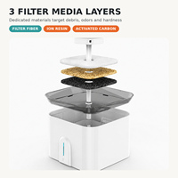 Fontaine à eau automatique pour chat, approuvée CE FCC RoHS, pour maisons multi-animaux, 3,5 L, surveillance par application, alerte de niveau d'eau faible, économie d'énergie