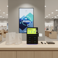 Borne de recharge portable numérique pour partage de batteries externes et de téléphones portables – Distributeur automatique de chargeurs rapides