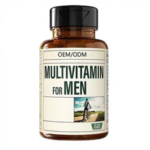 Capsules de complexe multivitaminé et minéral pour hommes OEM, 60 unités, énergie quotidienne et soutien immunitaire, soutien osseux, complément alimentaire, 2 capsules par jour - Product Image 2