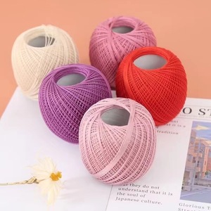 Filato di Pizzo di Alta Qualità in Vari Colori, 100% <span class=keywords><strong>Cotone</strong></span>, <span class=keywords><strong>per</strong></span> <span class=keywords><strong>Uncinetto</strong></span> e Lavoro a Maglia Fai-da-Te - Product Image 2