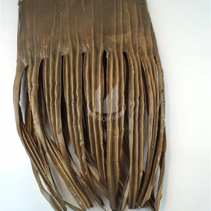 Longue durée de vie des prix compétitifs feuille de palmier <span class=keywords><strong>en</strong></span> <span class=keywords><strong>plastique</strong></span> respectueux de l'environnement/polyéthylène <span class=keywords><strong>fausse</strong></span> feuille de couverture de chaume - Product Image 1