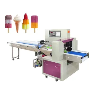 Máquina automática de fabricación y embalaje de helados de bajo precio, máquina de embalaje de sellado de helados de paletas