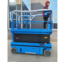 Plateforme aérienne électrique autopropulsée GTJZ de 8 m 10 m 450 kg, échafaudage électrique, élévateur mobile, plateforme de levage à ciseaux hydraulique