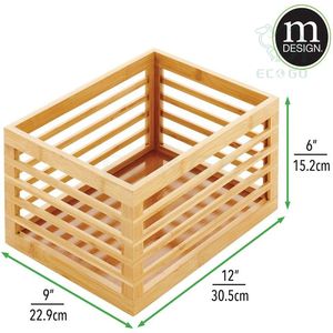 Lot de 3 paniers de rangement en bambou pour la maison, à utiliser sur les comptoirs - Product Image 3