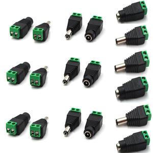 1 pin <span class=keywords><strong>DC</strong></span> 5.5*2.1/5.5*2.5 spina elettrica linea colonna 12V maschio e femmina butt connettore filo di conversione verde - Product Image 6