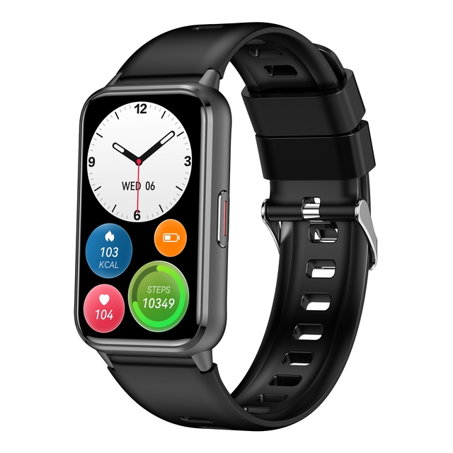 Ultra-Thin Square AMOLED Smartwatch with Waterproof IP67 Sport Health Fitness Tracker Smart Band with Answer Call Function