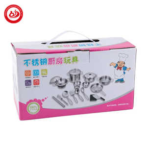 Ustensiles de cuisine de simulation en acier inoxydable pour enfants, ensemble de jouets de chef de cuisine pour enfants - Product Image 4