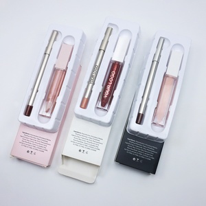 Grosir pensil Lipliner Logo kustom Glossy Lipgloss Label pribadi <span class=keywords><strong>Kit</strong></span> Lipgloss pigmen tinggi - Product Image 1