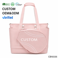 Sac fourre-tout multifonction pour pickleball, poche avant en forme de raquette, logo personnalisé multicolore, vente en gros d'usine OEM/ODM