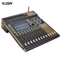 Table de Mixage Numérique Professionnelle 12 Canaux Wi-Fi avec Télécommande, Console de Mixage Sonore 16 DSP et Écran Tactile 7 Pouces