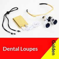 Lunettes Loupes Dentaires pour Examen Chirurgical Oral Maxillo-Facial/ORL, Instruments d'Examen, Lampe Frontale LED 35x