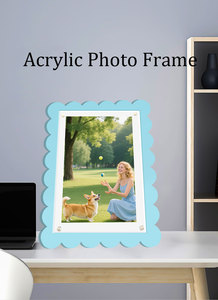 Vàng Sang Trọng Trim Acrylic Từ Thân Thiện Với Môi Khung Ảnh Thiết Lập Ánh Sáng Tính Năng Món Quà Giáng Sinh Kỷ Niệm Hiện Nay Bảng Điều Chỉnh Đôi - Product Image 6