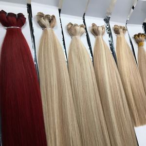 Extensiones de Cabello Ruso de Alta Calidad al por Mayor, Extensiones de Cabello Tejidas a Mano de Primera Calidad, Extensiones de Cabello Humano Natural - Product Image 3