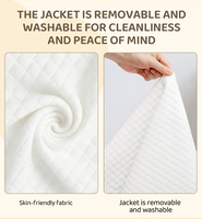 Matelas en mousse à mémoire de forme pliable avec housse lavable en machine, matelas pliant portable pour salon et chambre de bébé