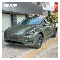Film de protection de peinture pour carrosserie de voiture, vinyle PET noir brillant vert olive, changeant de couleur, anti-rayures, 3 ans de garantie