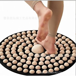 Tapis d'acupression en bois pour le jogging, massage des pieds, masseur de points d'acupression pour la thérapie des pieds et le fitness. - Product Image 1